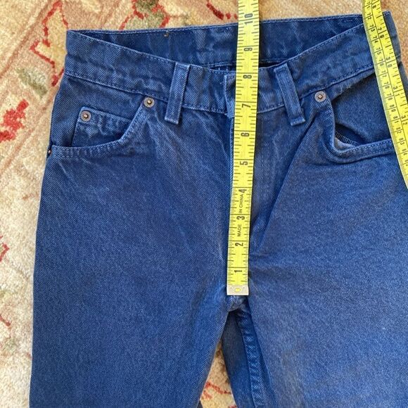 Vintage 505 Boys Orange Tab Levi’s Classic Fit Dark Wash Boys 12 Reg 70’s USA - Picture 11 of 12